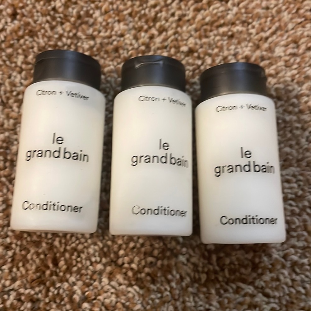 3 Le Grand Bain conditioners travel toiletries